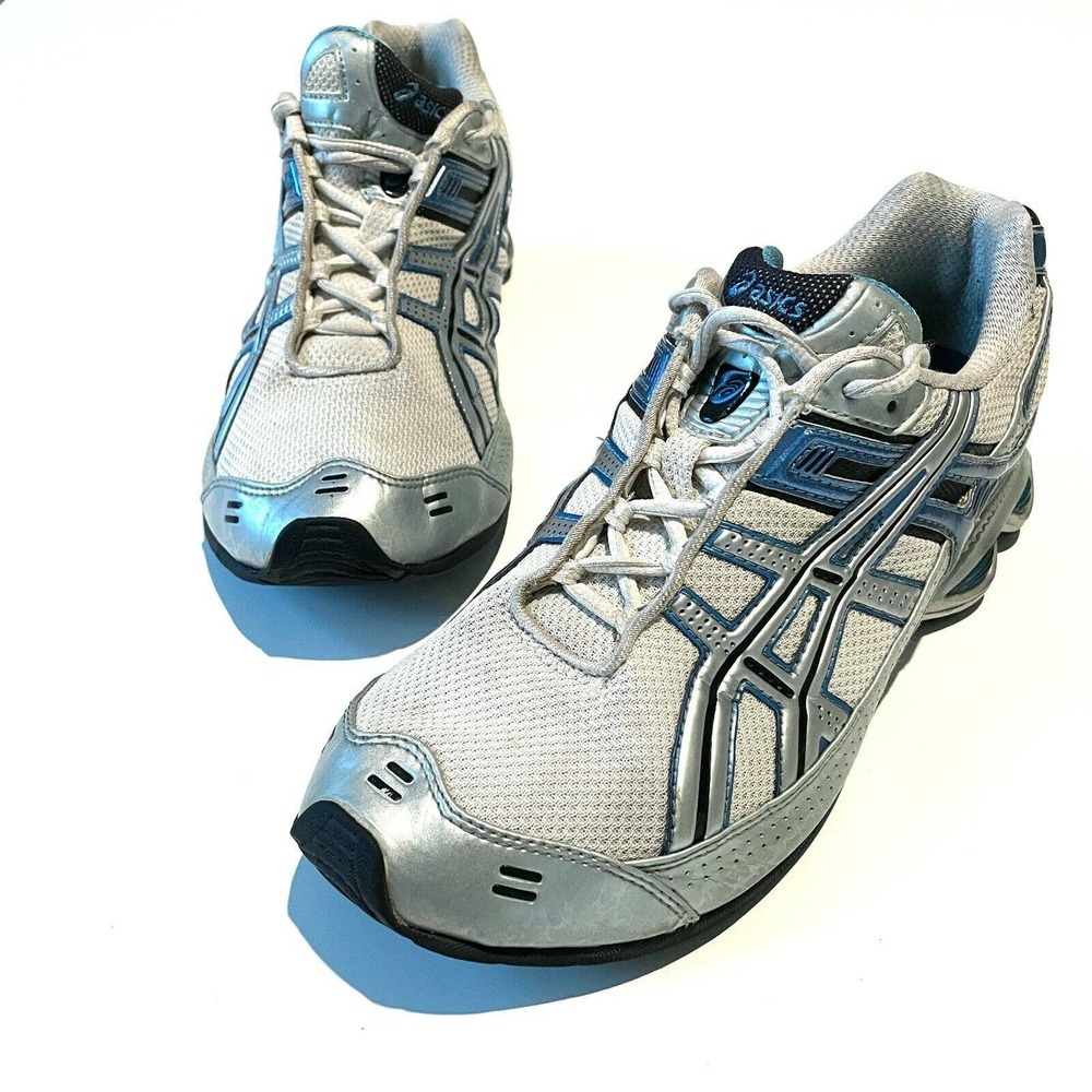 Asics Gel Frantic 3 Women’s Running Shoes Size 9 White Blue Athletic Shoes TN8E5